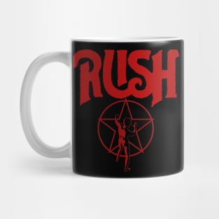 vintage rush band Mug